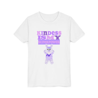Miss Dottie Puff Kindness Is My Superpower Kids Short Sleeve Tee