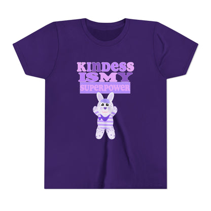 Miss Dottie Puff Kindness Is My Superpower Kids Short Sleeve Tee