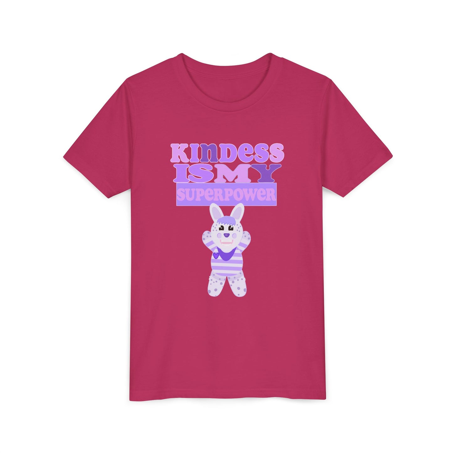 Miss Dottie Puff Kindness Is My Superpower Kids Short Sleeve Tee