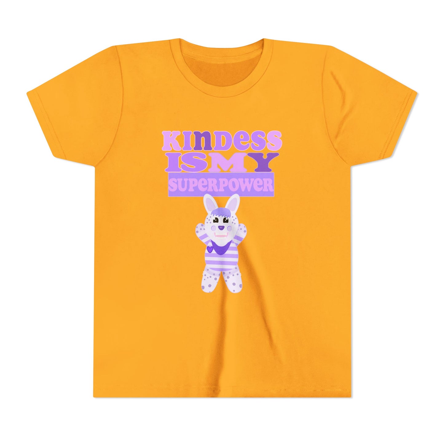 Miss Dottie Puff Kindness Is My Superpower Kids Short Sleeve Tee