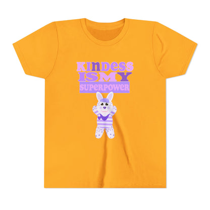 Miss Dottie Puff Kindness Is My Superpower Kids Short Sleeve Tee