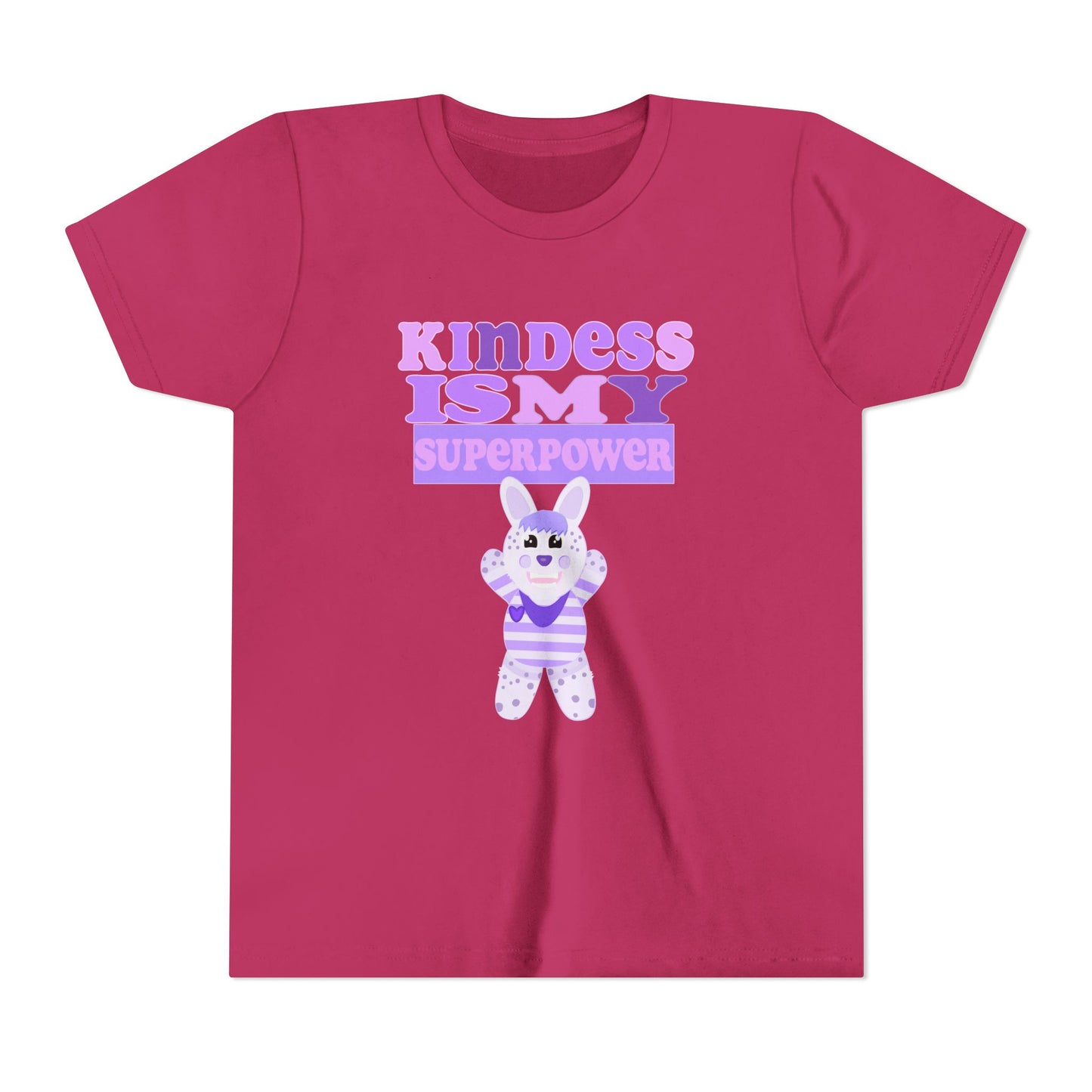 Miss Dottie Puff Kindness Is My Superpower Kids Short Sleeve Tee