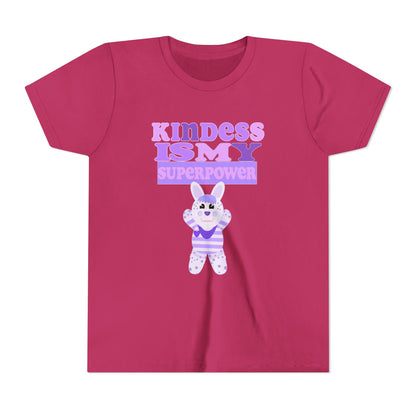 Miss Dottie Puff Kindness Is My Superpower Kids Short Sleeve Tee