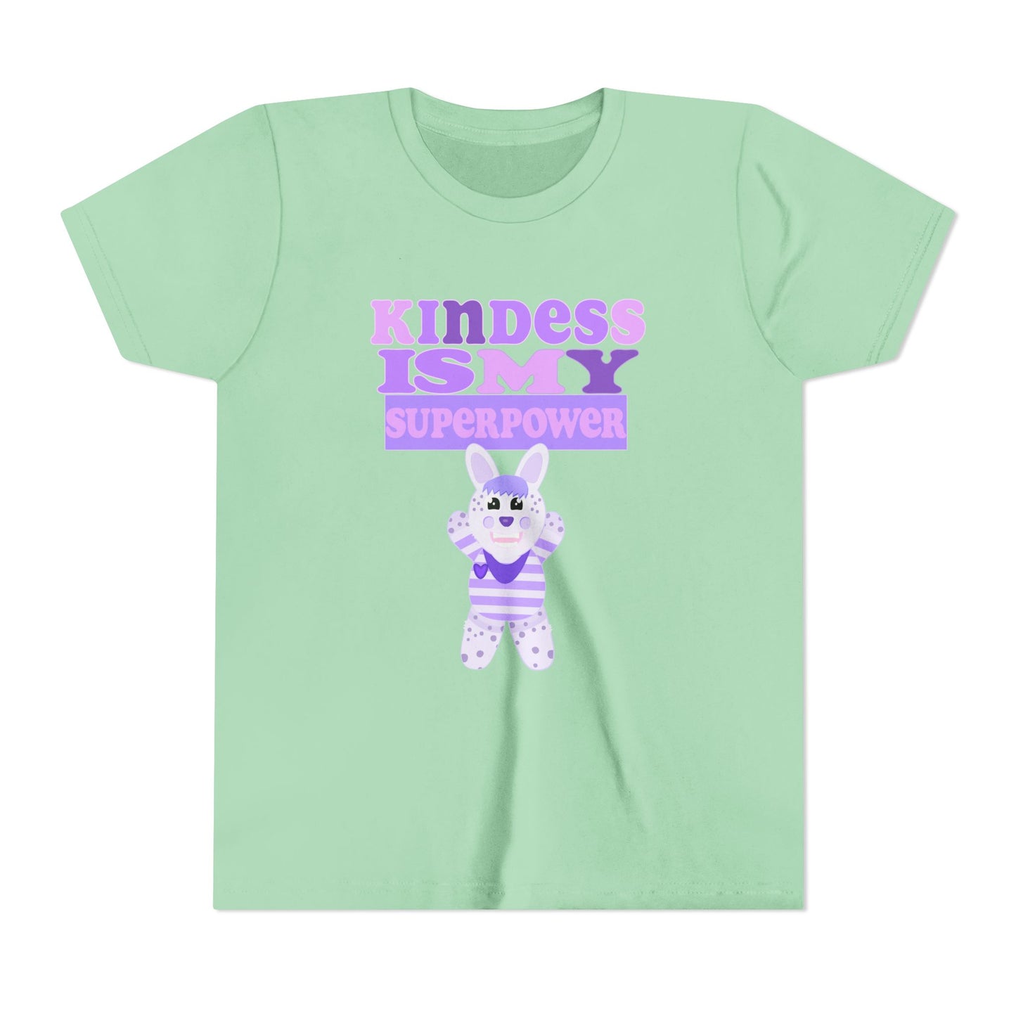 Miss Dottie Puff Kindness Is My Superpower Kids Short Sleeve Tee
