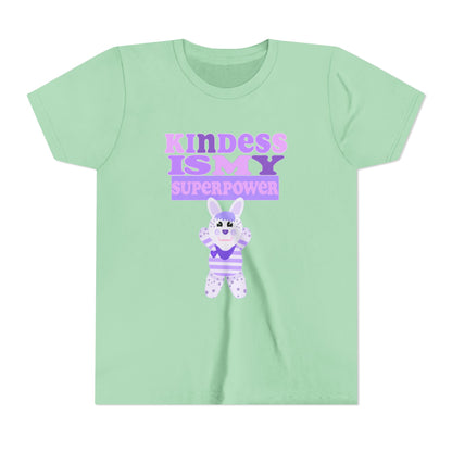 Miss Dottie Puff Kindness Is My Superpower Kids Short Sleeve Tee