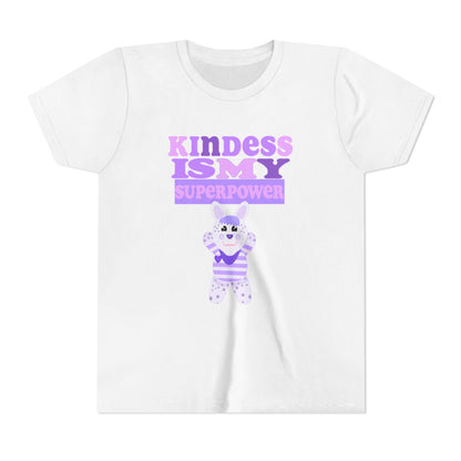 Miss Dottie Puff Kindness Is My Superpower Kids Short Sleeve Tee