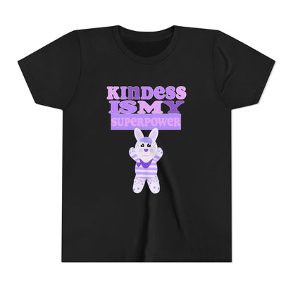 Miss Dottie Puff Kindness Is My Superpower Kids Short Sleeve Tee