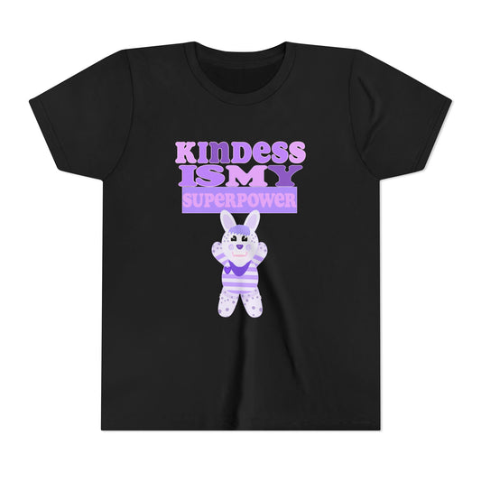 Miss Dottie Puff Kindness Is My Superpower Kids Short Sleeve Tee