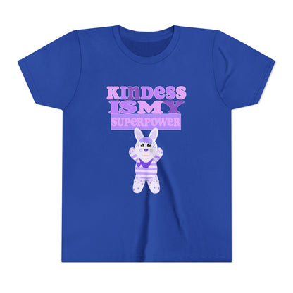 Miss Dottie Puff Kindness Is My Superpower Kids Short Sleeve Tee