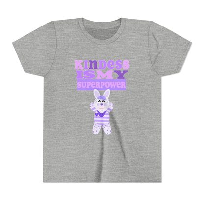 Miss Dottie Puff Kindness Is My Superpower Kids Short Sleeve Tee