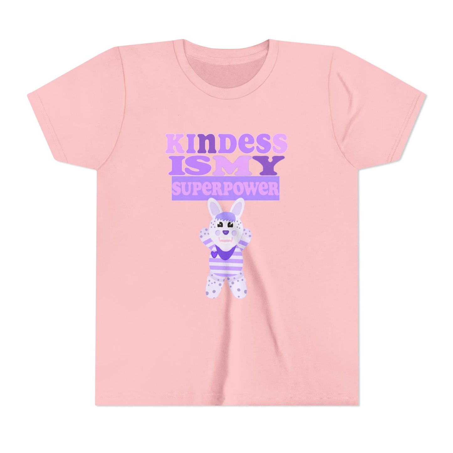 Miss Dottie Puff Kindness Is My Superpower Kids Short Sleeve Tee