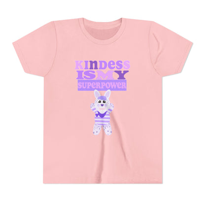 Miss Dottie Puff Kindness Is My Superpower Kids Short Sleeve Tee
