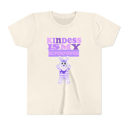 Miss Dottie Puff Kindness Is My Superpower Kids Short Sleeve Tee