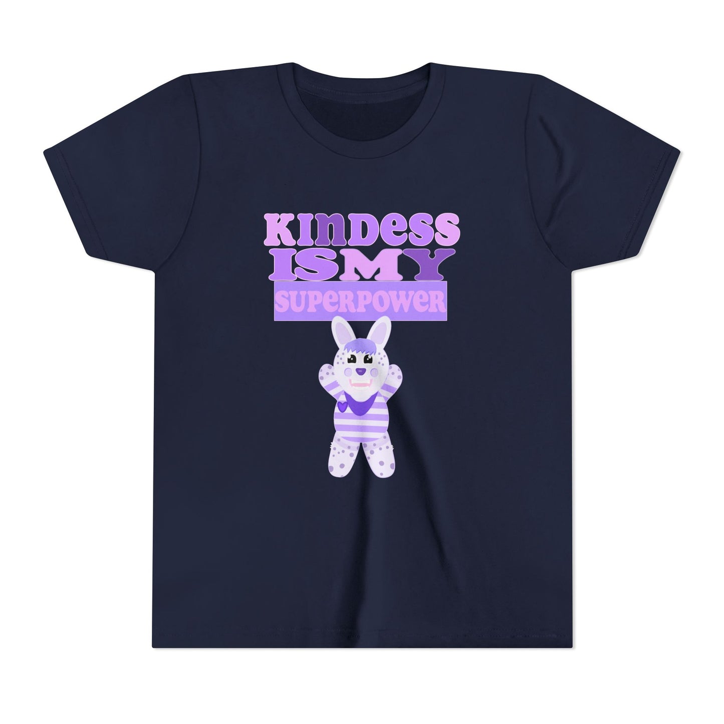 Miss Dottie Puff Kindness Is My Superpower Kids Short Sleeve Tee