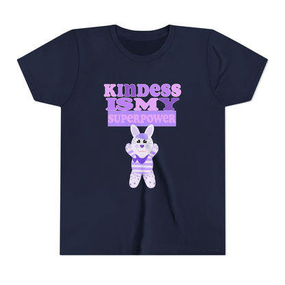 Miss Dottie Puff Kindness Is My Superpower Kids Short Sleeve Tee
